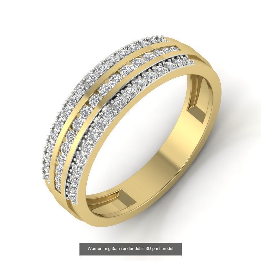 522 Women ring 3dm render detail bulk collection _96
