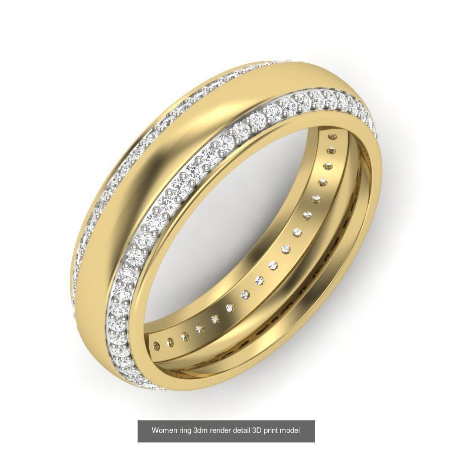 522 Women ring 3dm render detail bulk collection _163