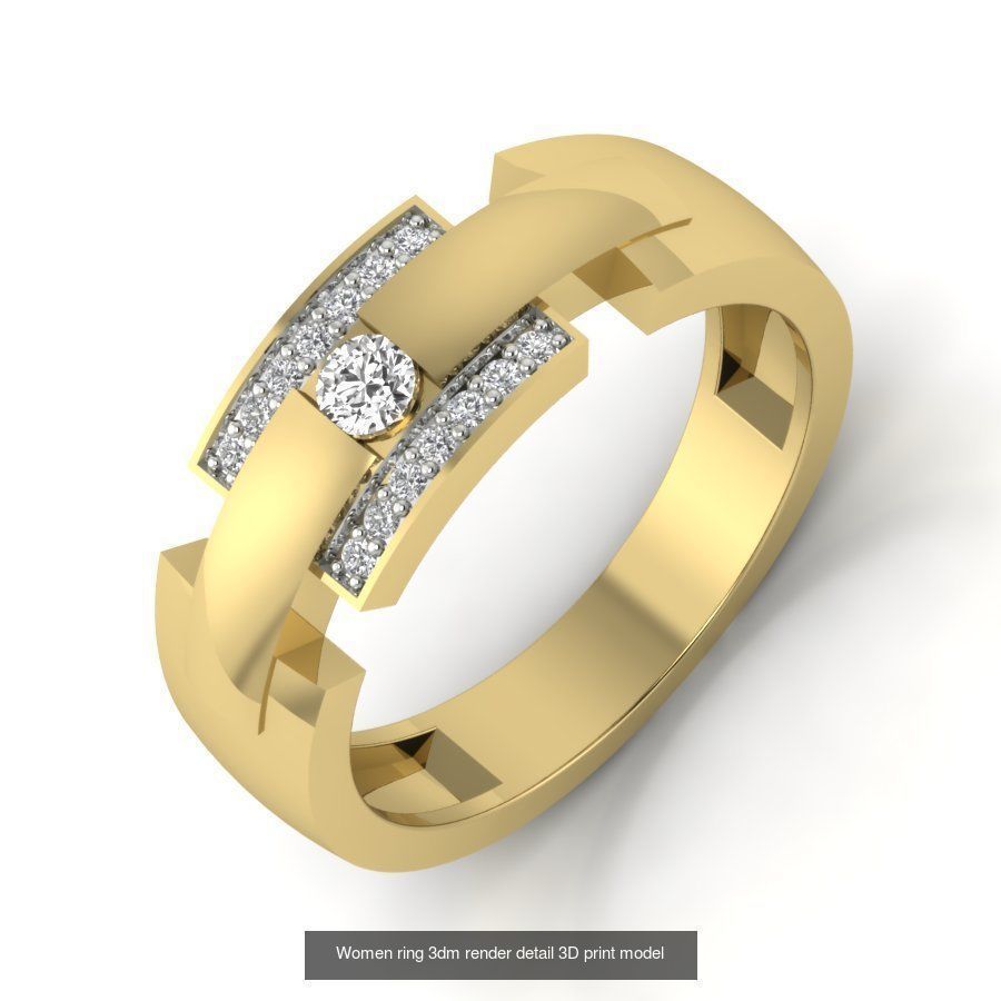 522 Women ring 3dm render detail bulk collection _87