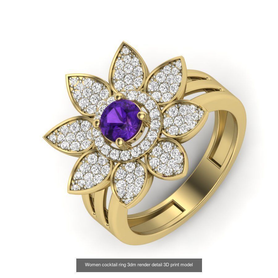 522 Women ring 3dm render detail bulk collection _148