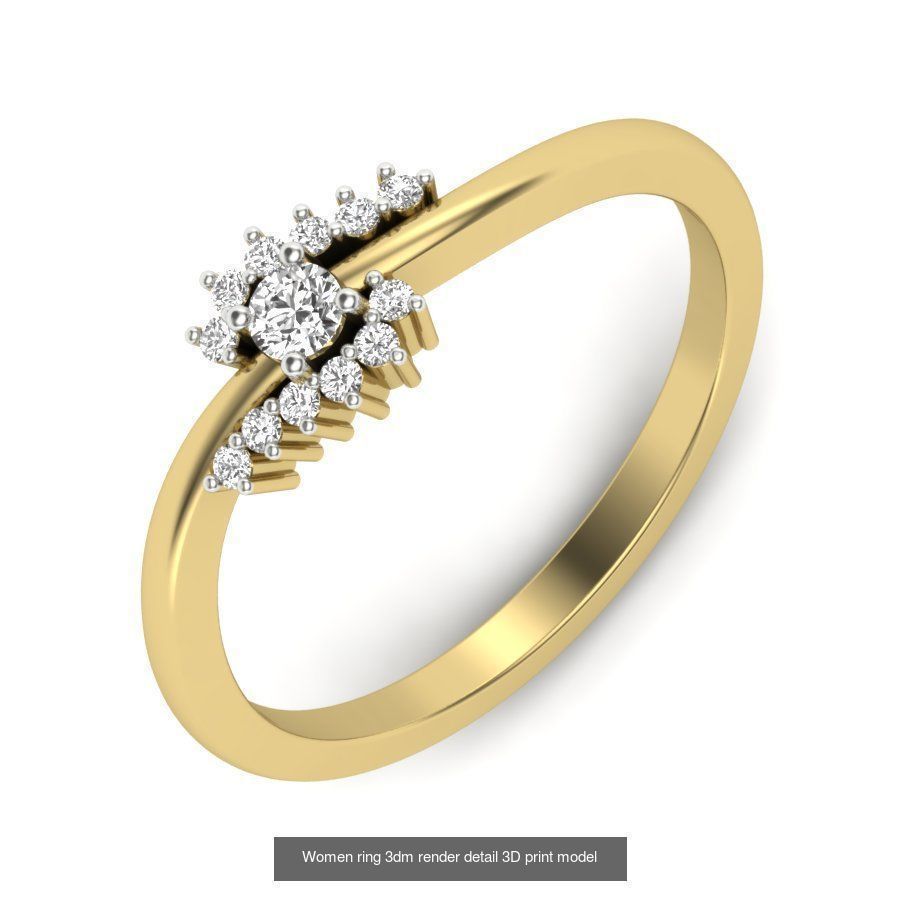 522 Women ring 3dm render detail bulk collection _181