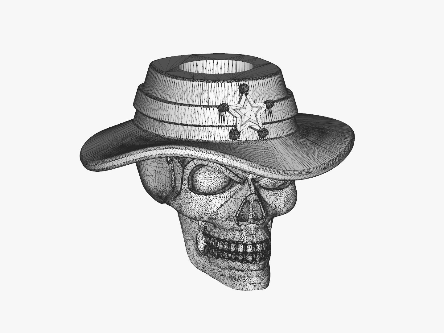 Bead Skull 03 1 3D print model_3