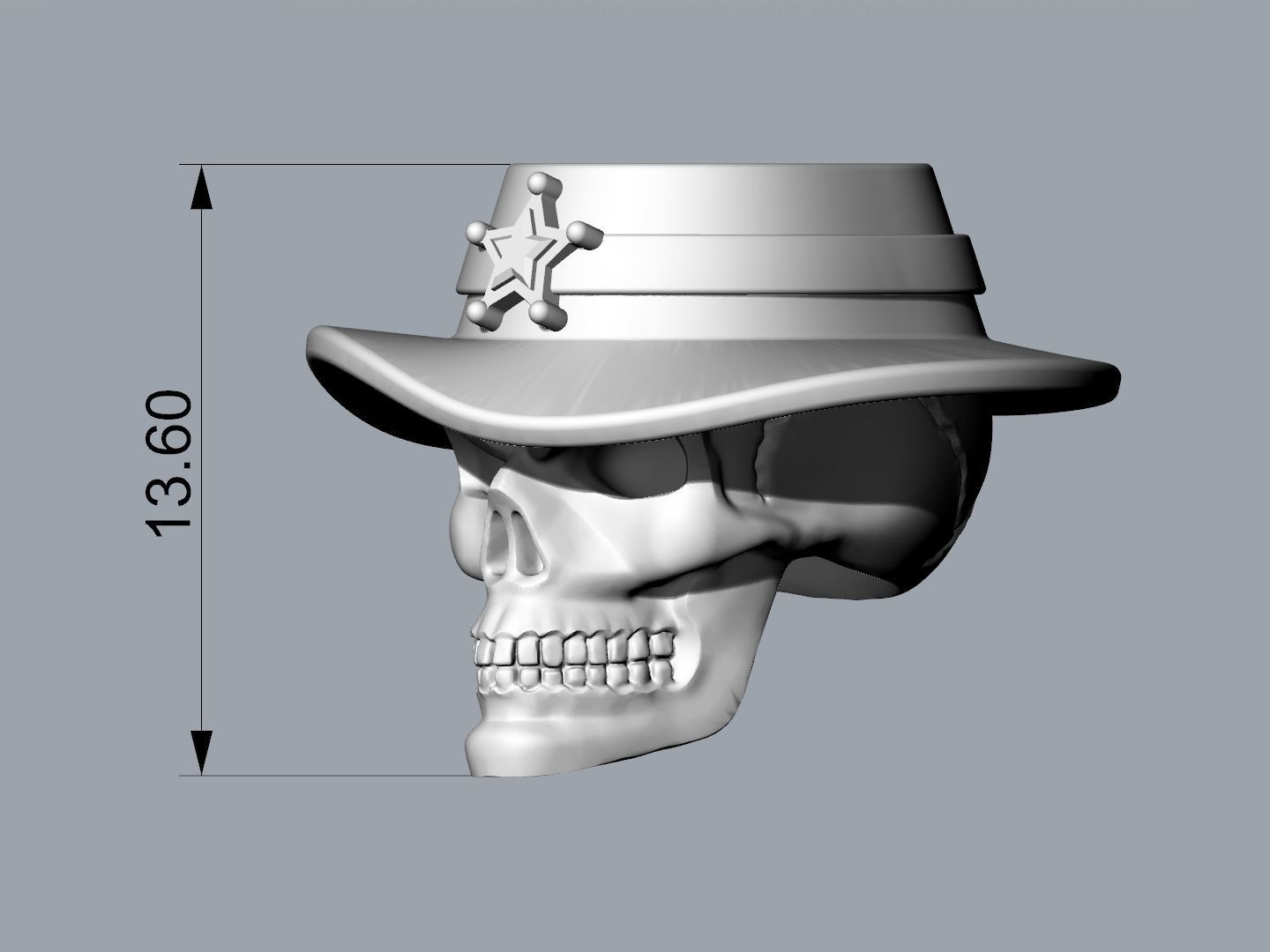 Bead Skull 03 1 3D print model_4