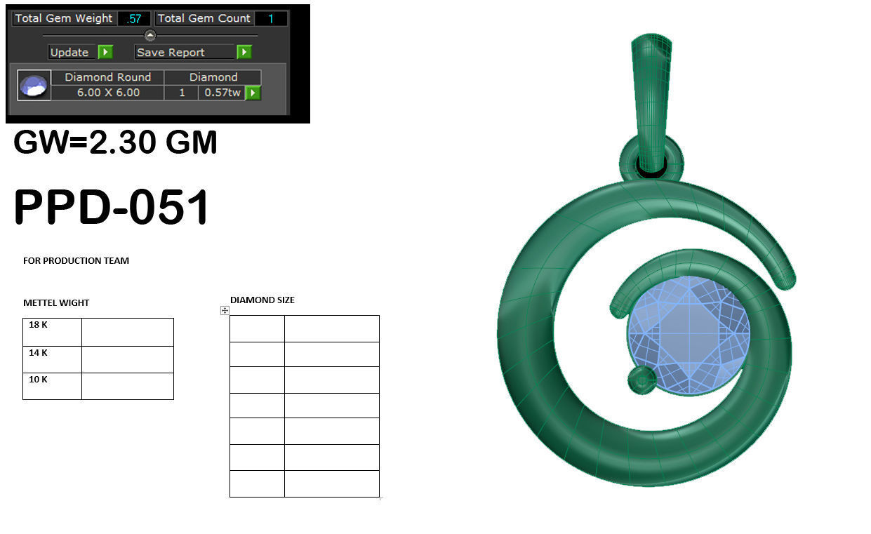 Women pendant 3dm render detail 3D print model 3D print model_6