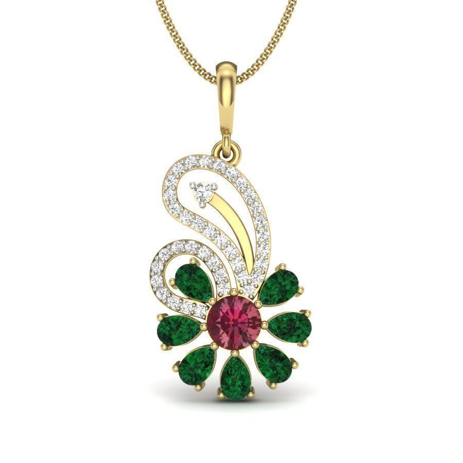 Women pendant 3dm render detail 3D print model 3D print model_5