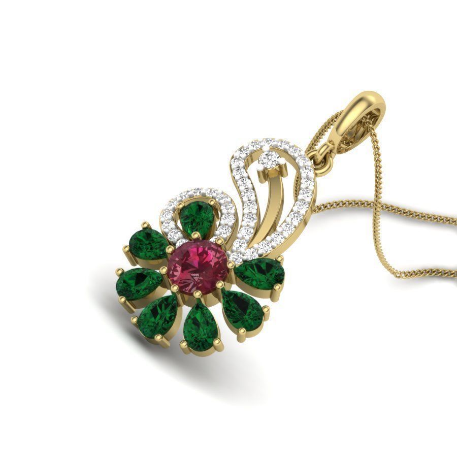 Women pendant 3dm render detail 3D print model 3D print model_4