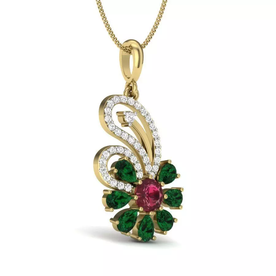 Women pendant 3dm render detail 3D print model 3D print model_0