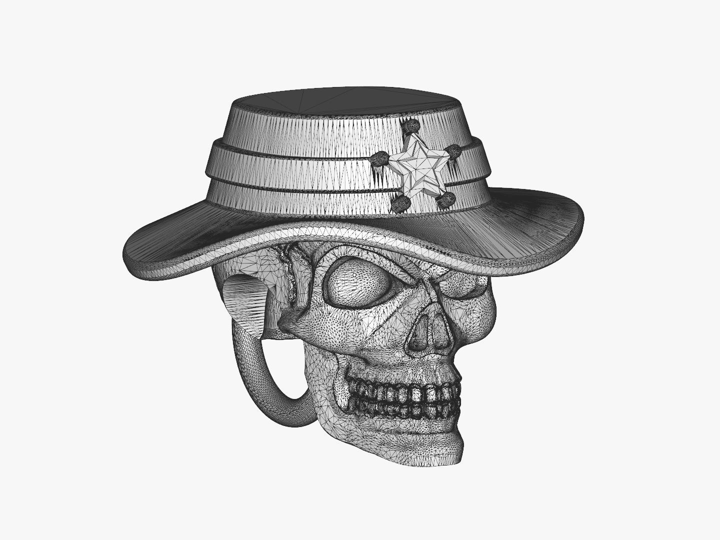 Bead Skull 03 2 3D print model_4