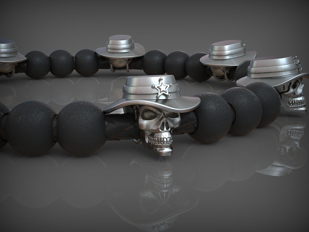 Bead Skull 03 2 3D print model_1