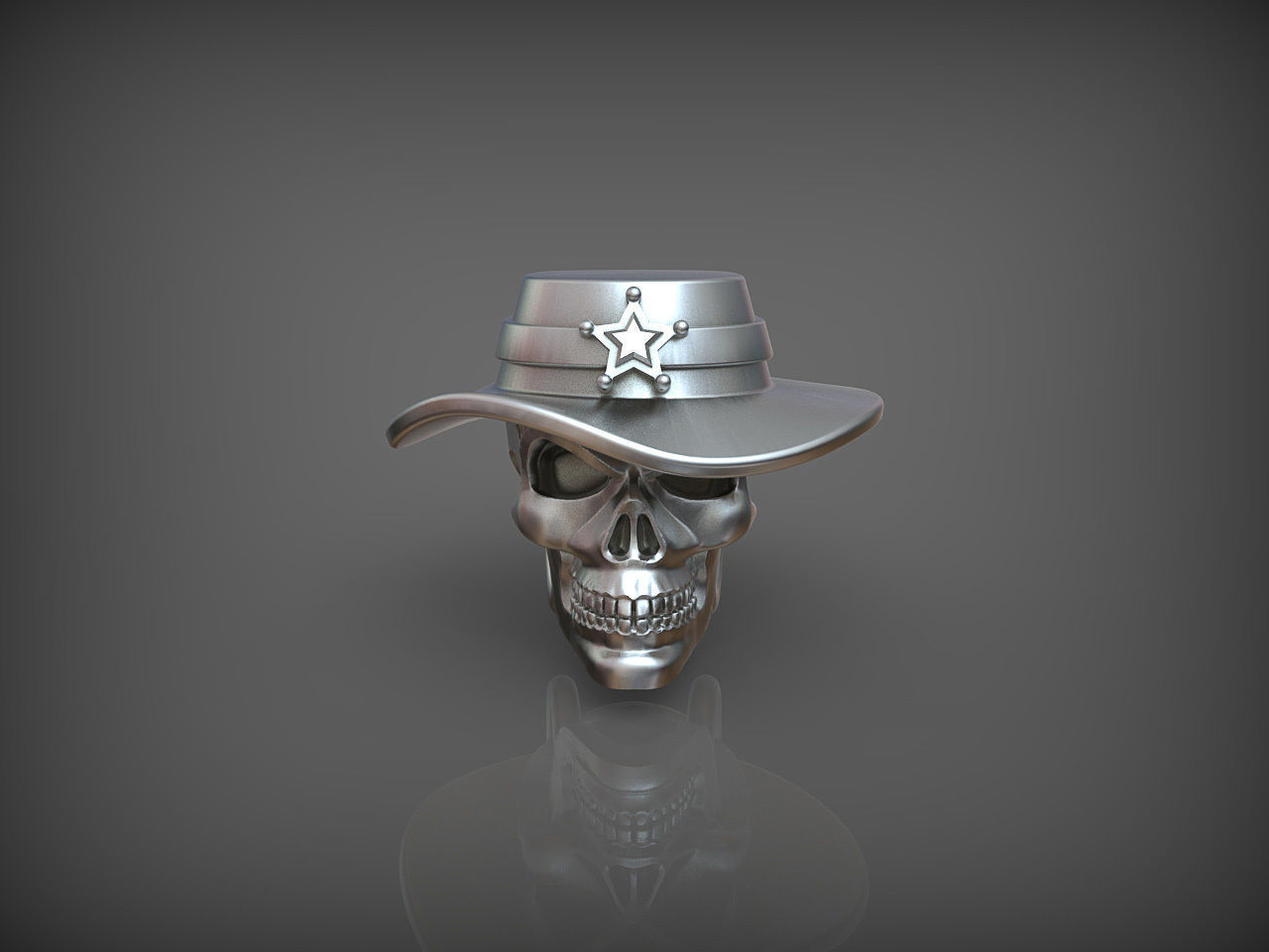 Bead Skull 03 2 3D print model_2
