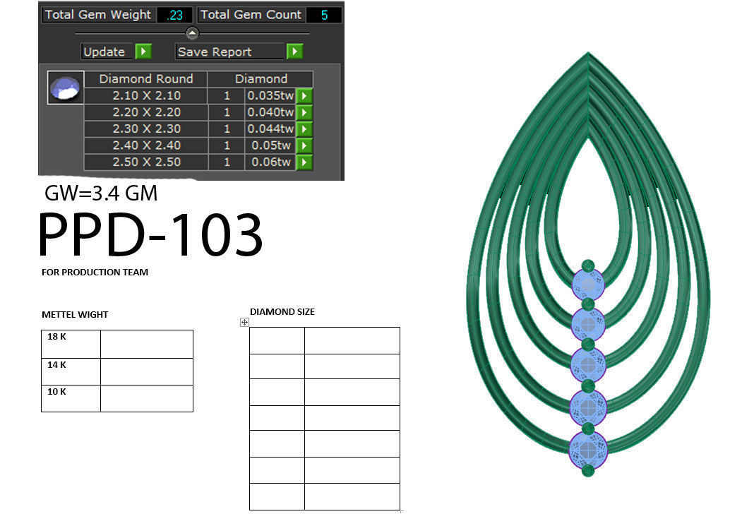 Women pendant 3dm render detail 3D print model 3D print model_6