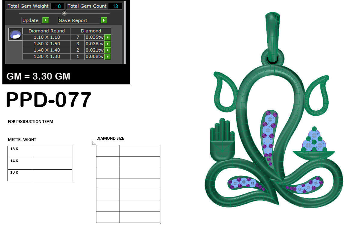 Spiritual pendant 3dm render detail 3D print model 3D print model_6