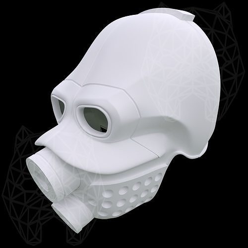 Overwatch Soldier Helmet from Half Life 3D print model