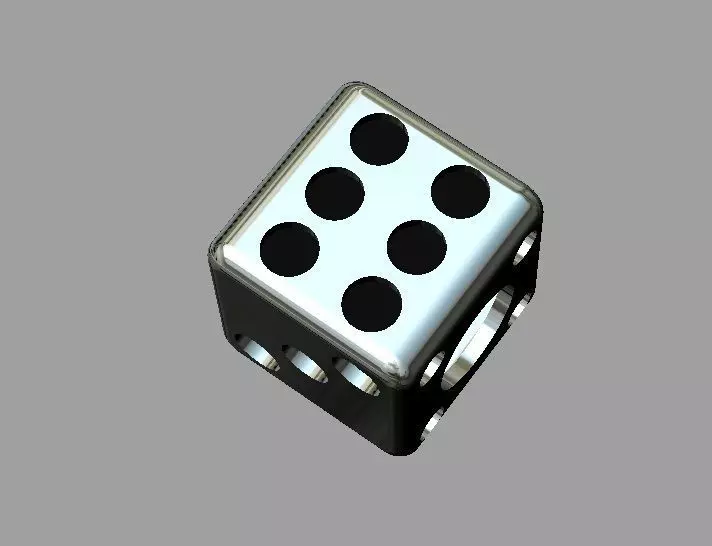 Dice Bead 3D print model_0