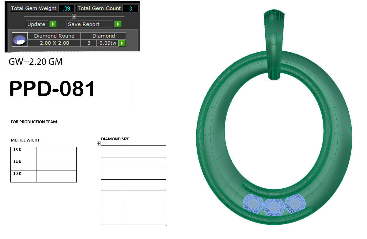 Women pendant 3dm render detail 3D print model 3D print model_6