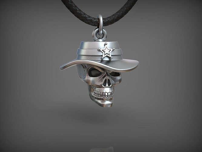 Pendant Skull 03 3D print model