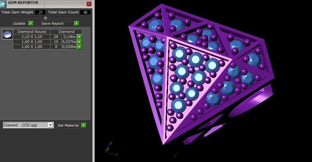 Diamond Bead 3D print model_4