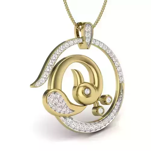 Women pendant 3dm render detail 3D print model