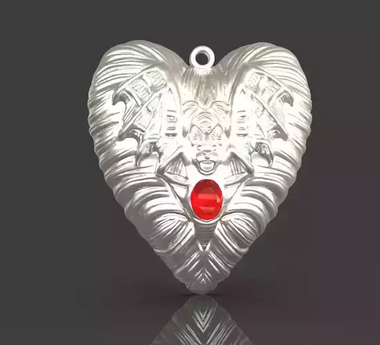 Jewelry Vampire Heart Pendant