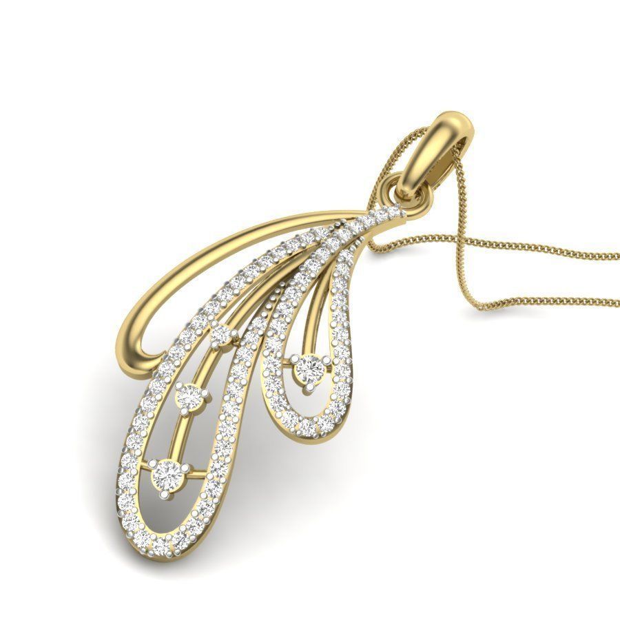 Women pendant 3dm render detail 3D print model 3D print model_4