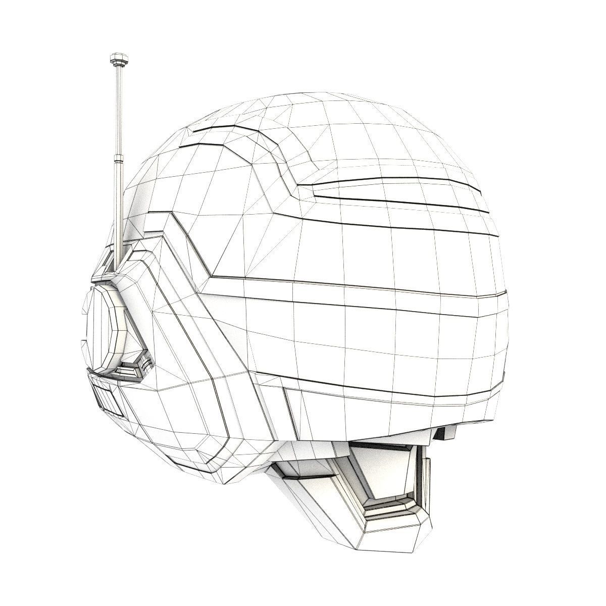 Jaspion Helmet for 3d printing 3D print model_11