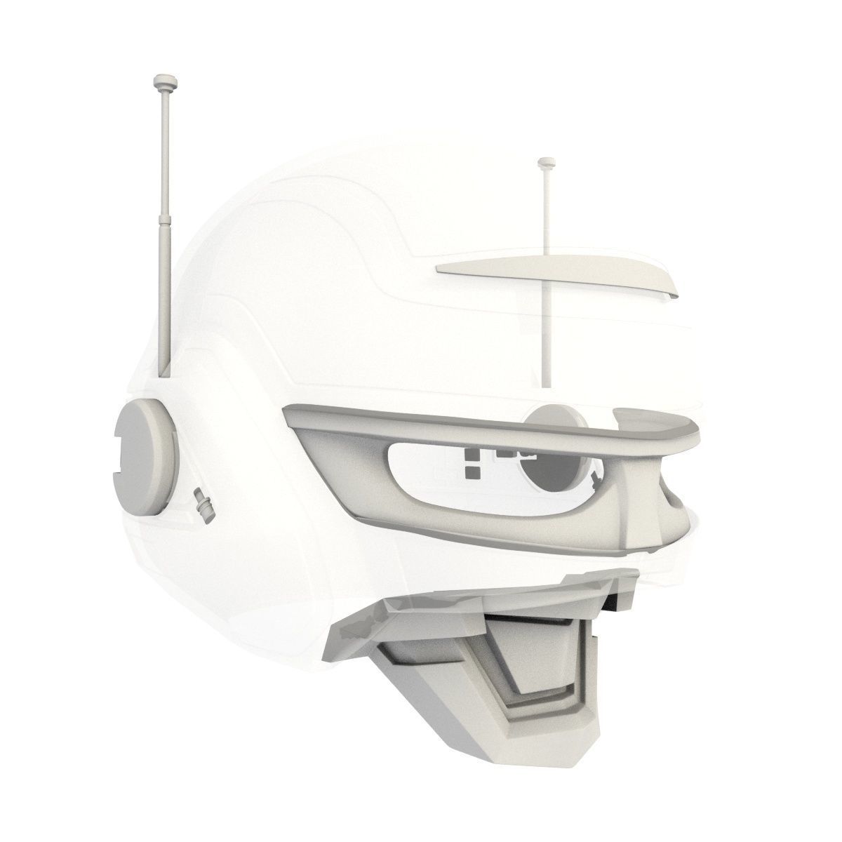 Jaspion Helmet for 3d printing 3D print model_7