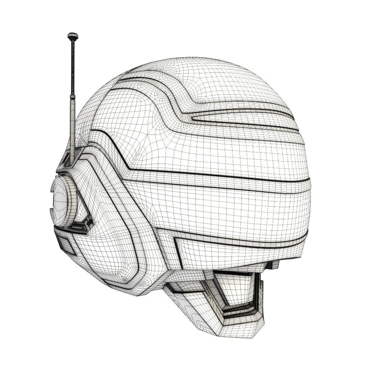 Jaspion Helmet for 3d printing 3D print model_10
