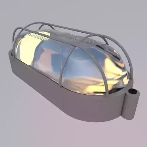 Wall ellipse lamp 3D model
