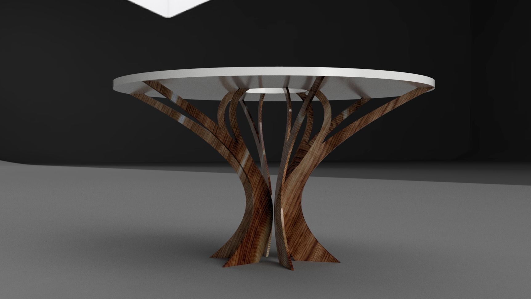Designer Table  Rome Low-poly 3D model_4