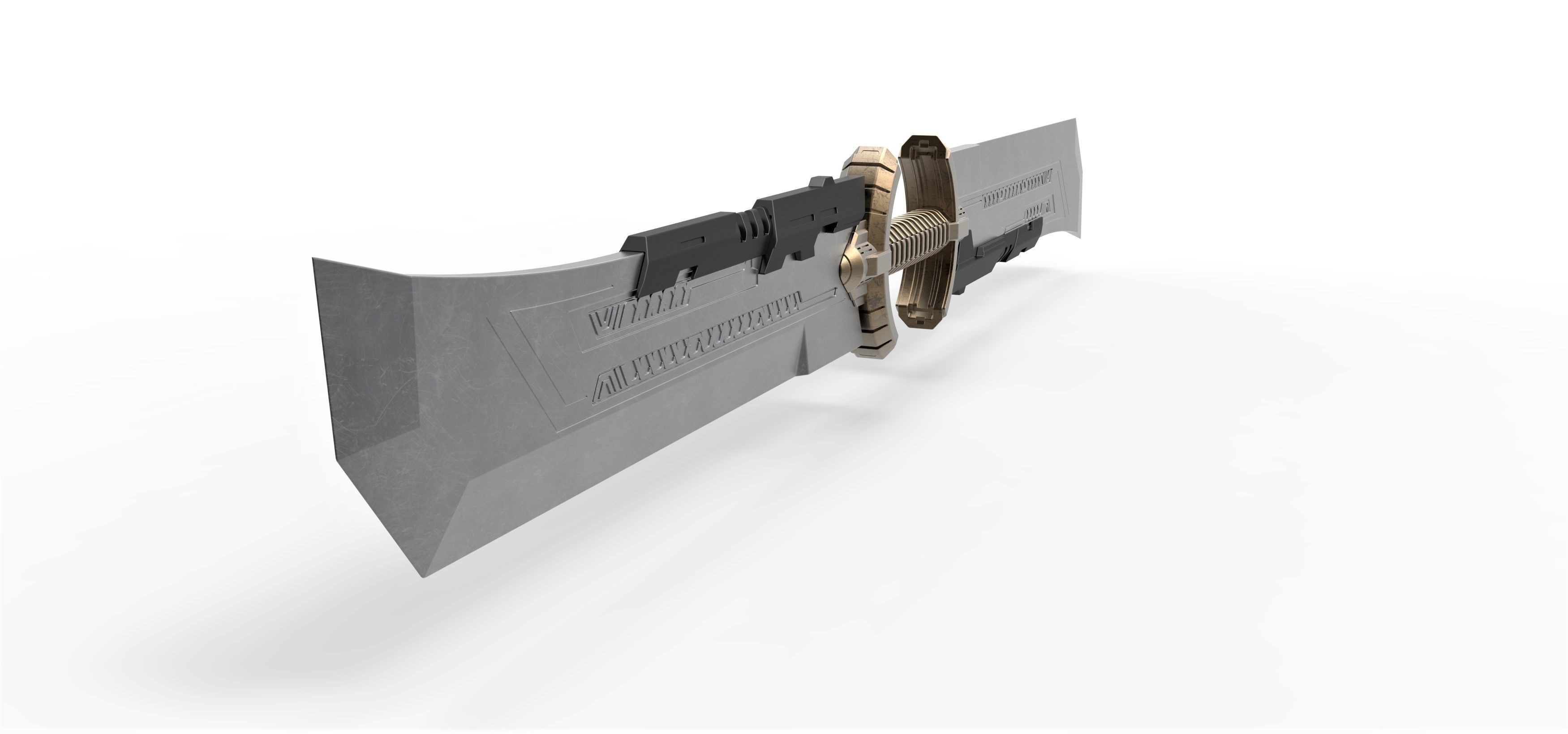 Sword of Thanos from the movie Avengers Endgame 2019 3D print model_3