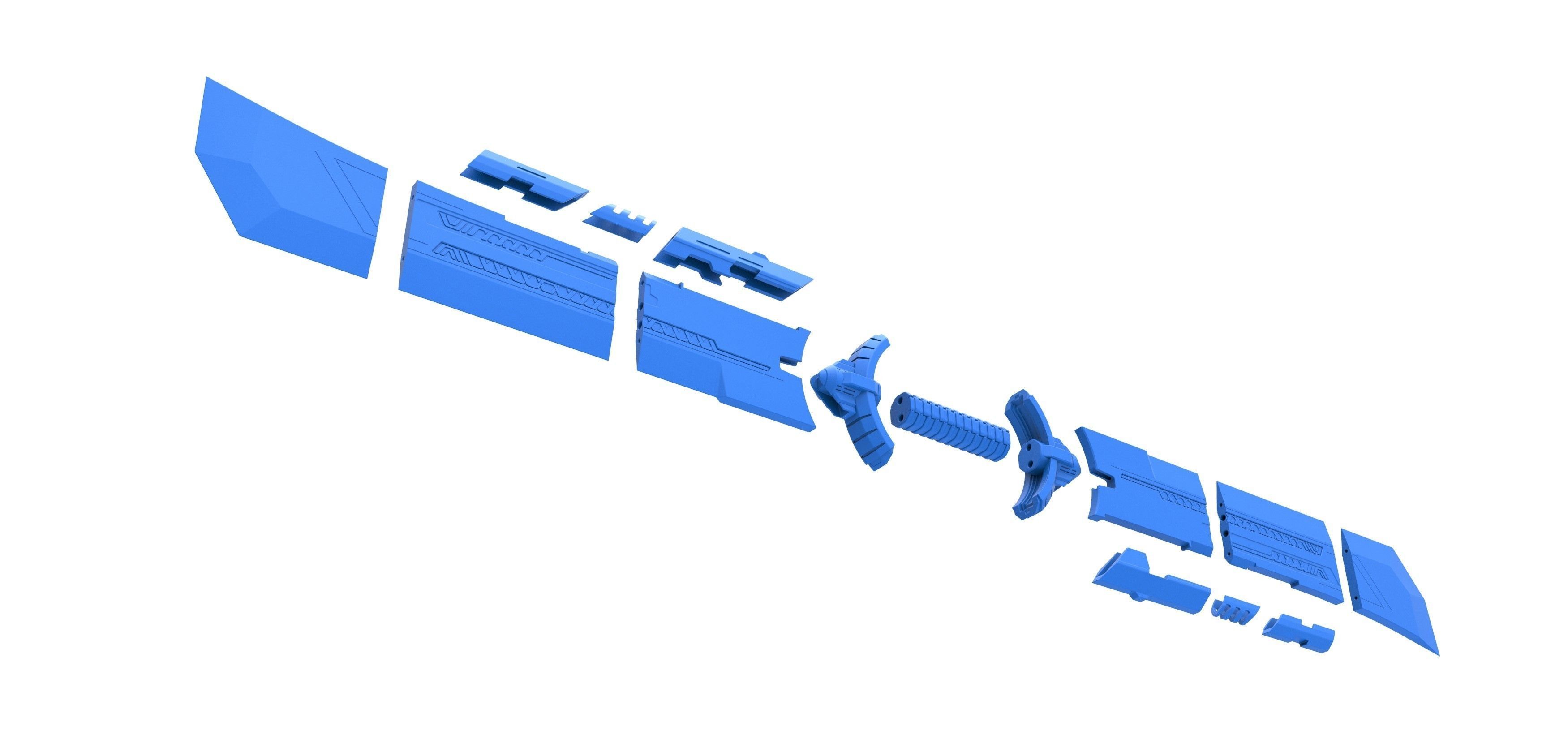 Sword of Thanos from the movie Avengers Endgame 2019 3D print model_27