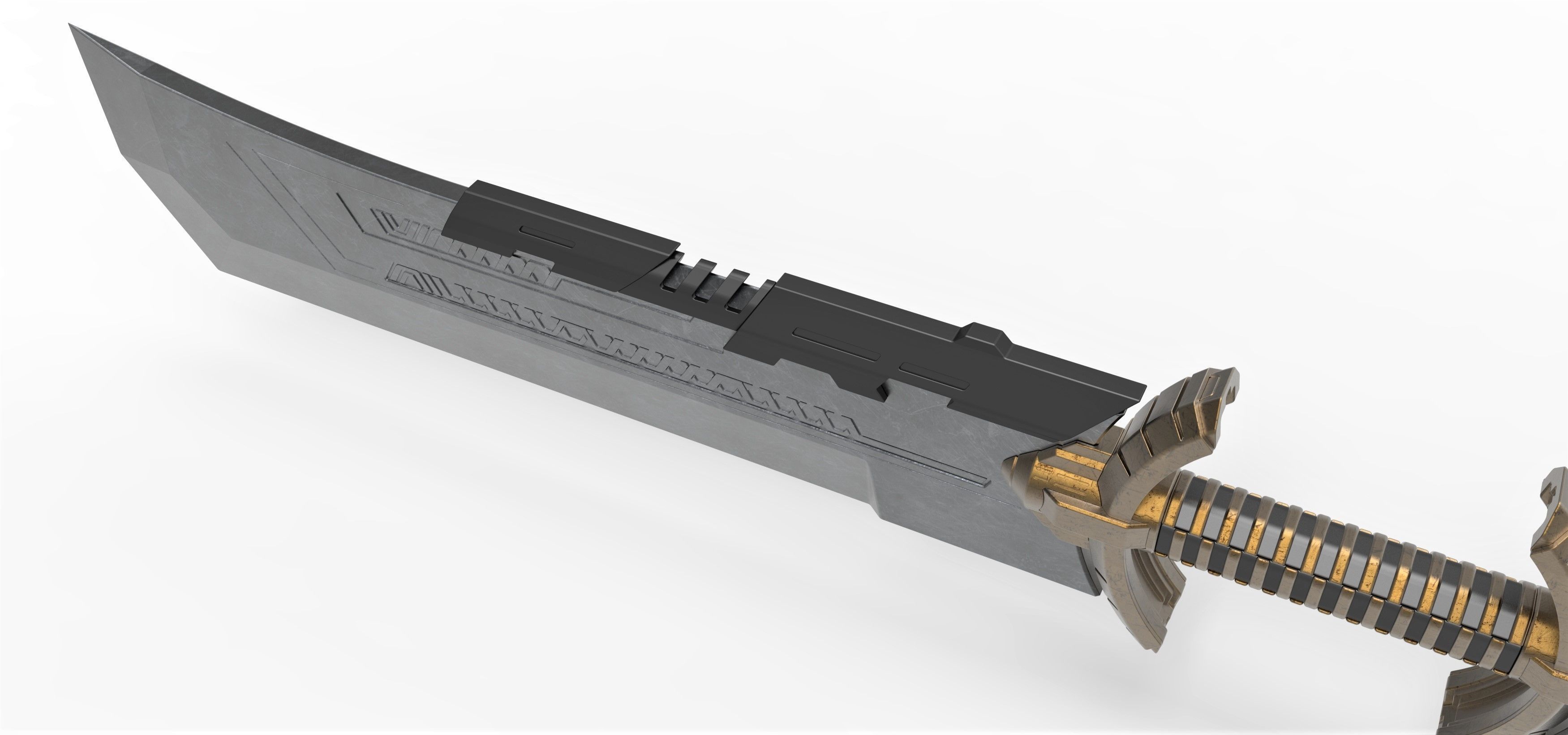 Sword of Thanos from the movie Avengers Endgame 2019 3D print model_13