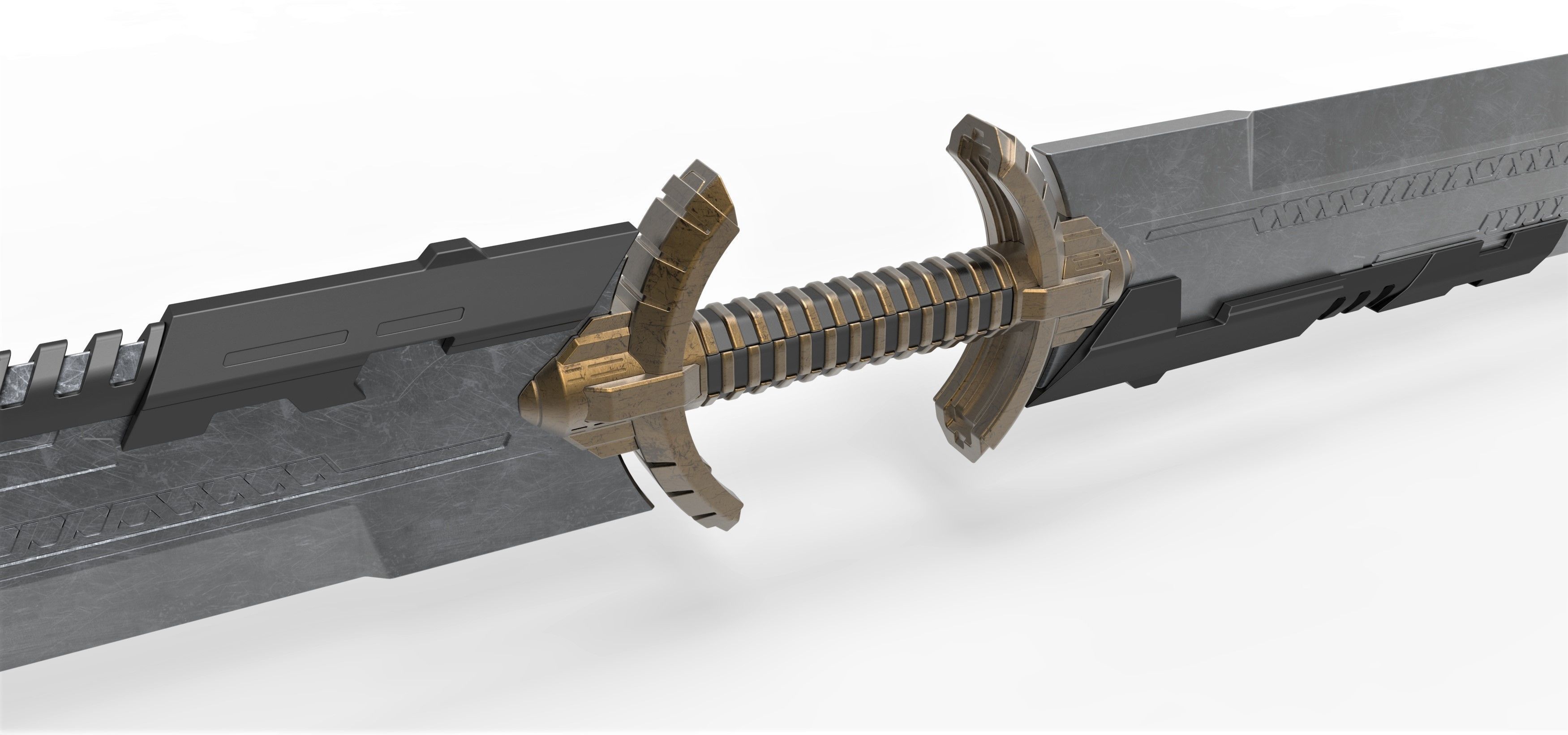 Sword of Thanos from the movie Avengers Endgame 2019 3D print model_12
