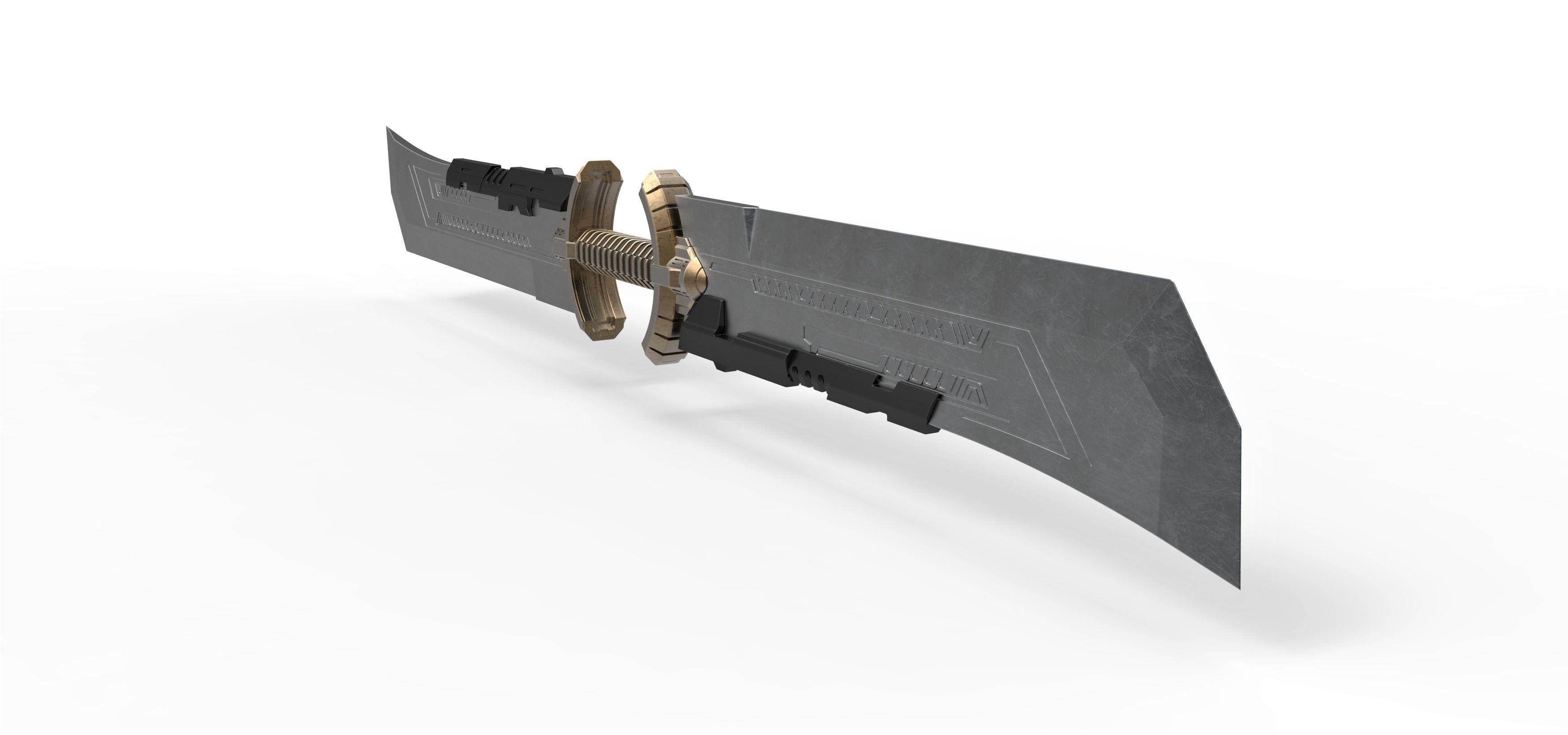 Sword of Thanos from the movie Avengers Endgame 2019 3D print model_10