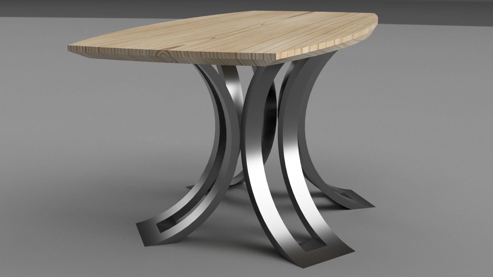Designer Table Milano Low-poly 3D model_2
