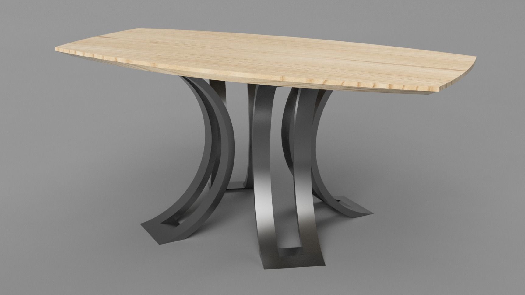 Designer Table Milano Low-poly 3D model_4
