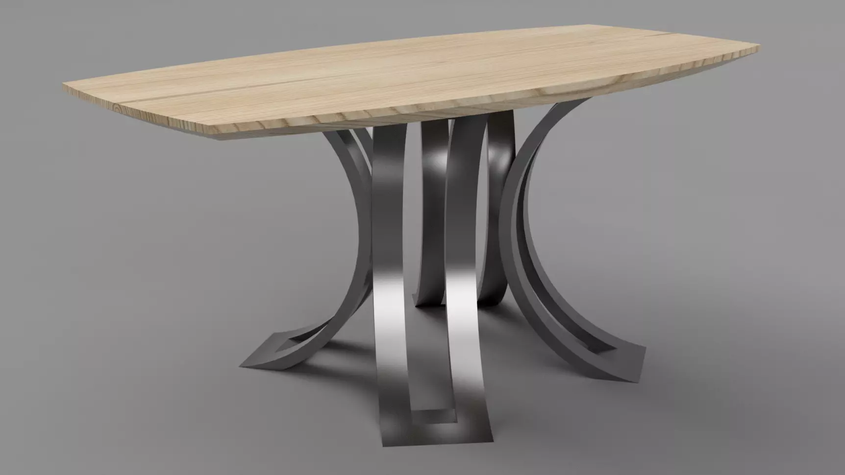 Designer Table Milano Low-poly 3D model_0