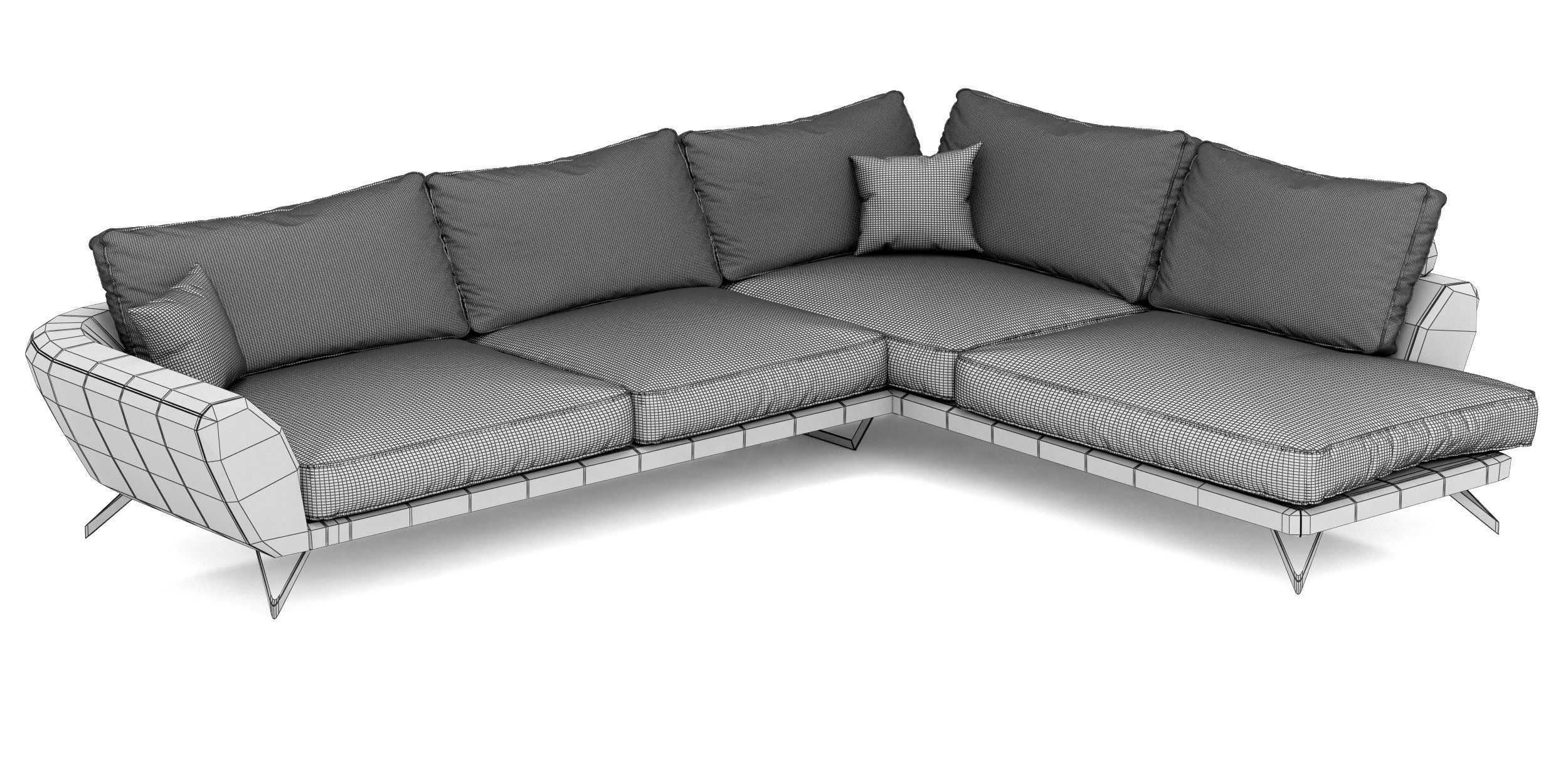 Roche Bobois CARACTERE CORNER COMPOSITION 3D model_7