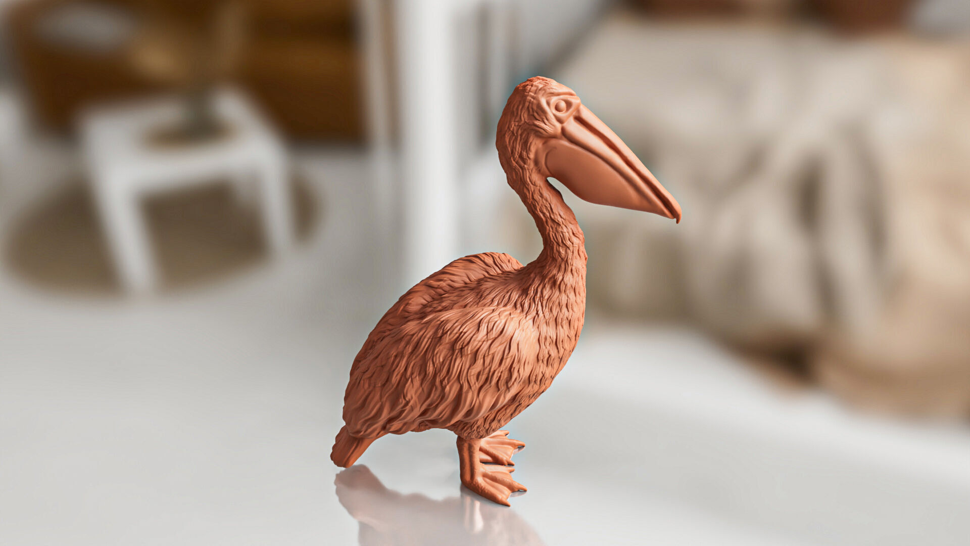 Realistic Pelican Bird 3D print model_3