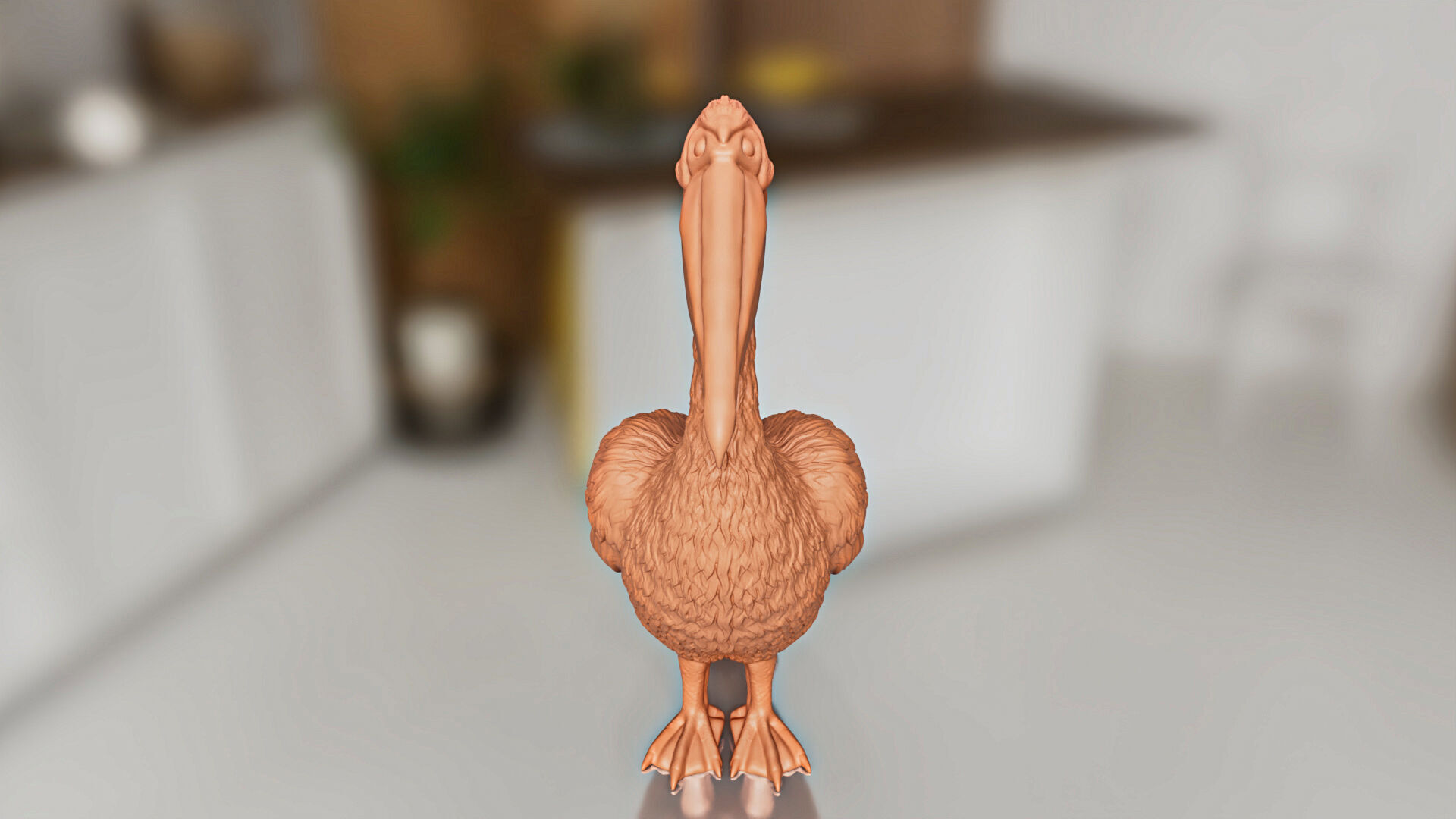 Realistic Pelican Bird 3D print model_1