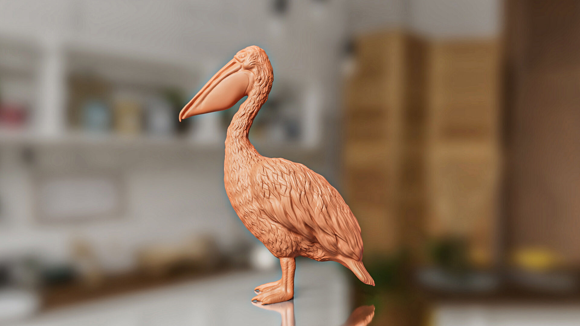 Realistic Pelican Bird 3D print model_5