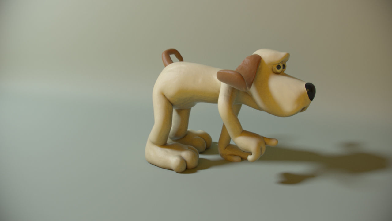 Clay 3d Character Gromit 3D model_4