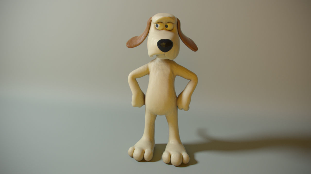 Clay 3d Character Gromit 3D model_3