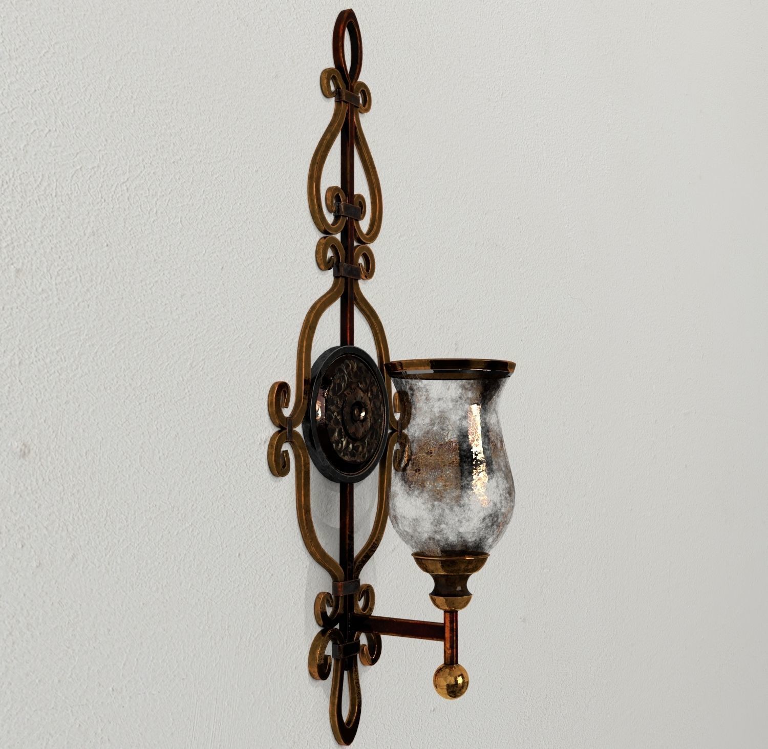 Fancy Wall Light 3D model_1