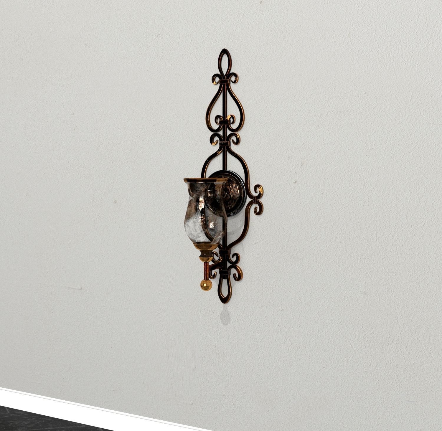 Fancy Wall Light 3D model_2