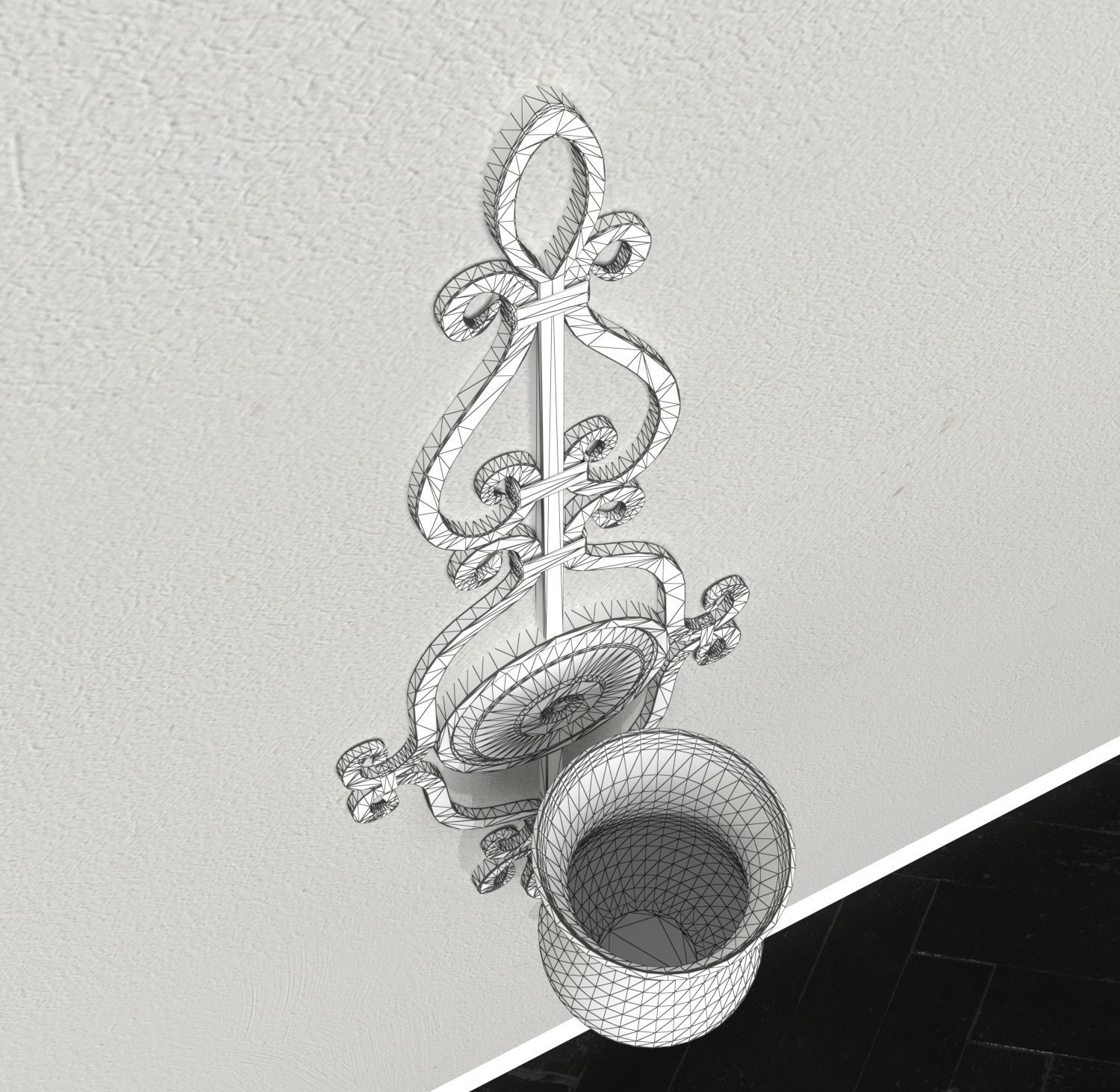 Fancy Wall Light 3D model_4