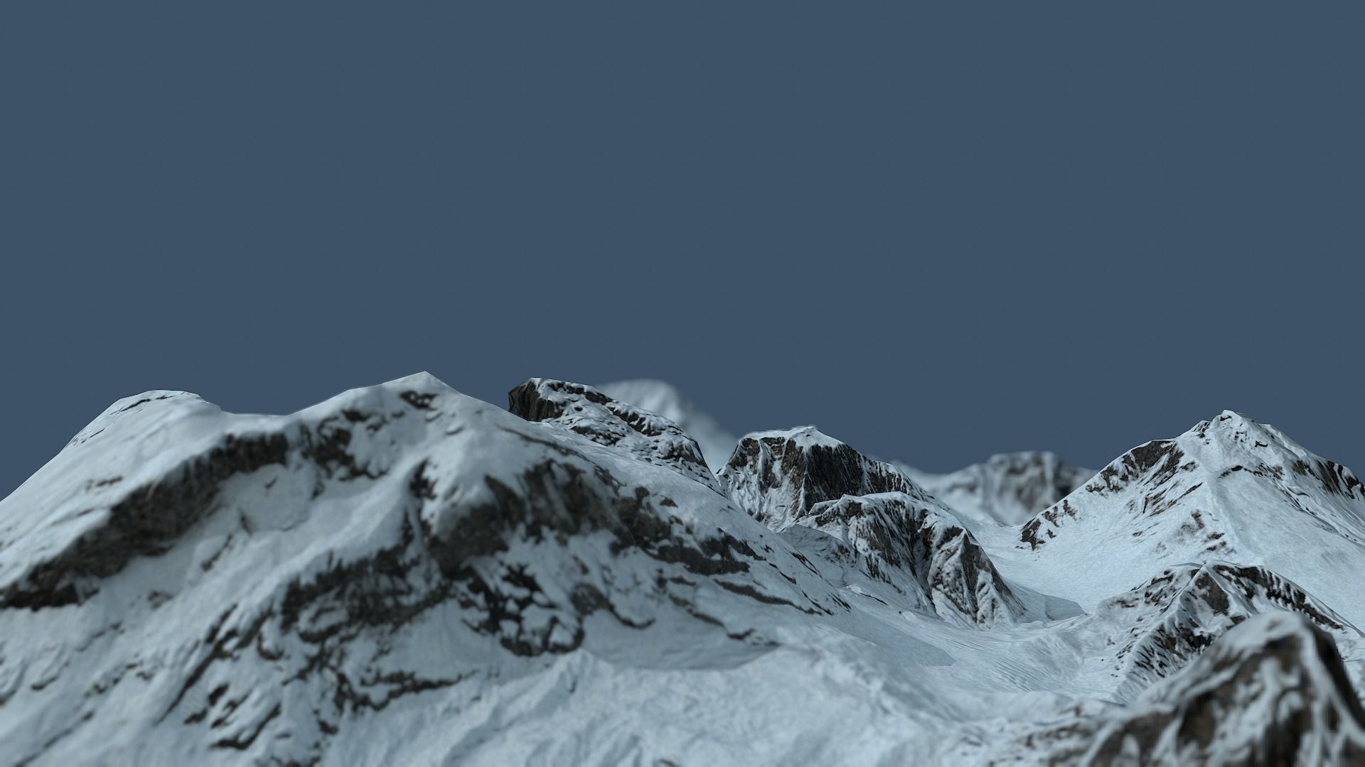 Land of the Ice and Snow Low-poly 3D model_9