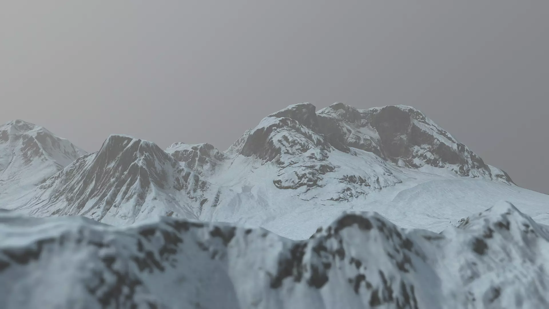 Land of the Ice and Snow Low-poly 3D model_0