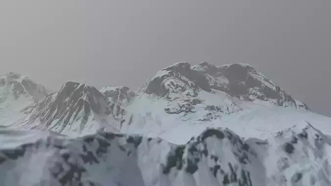 Land of the Ice and Snow Low-poly 3D model