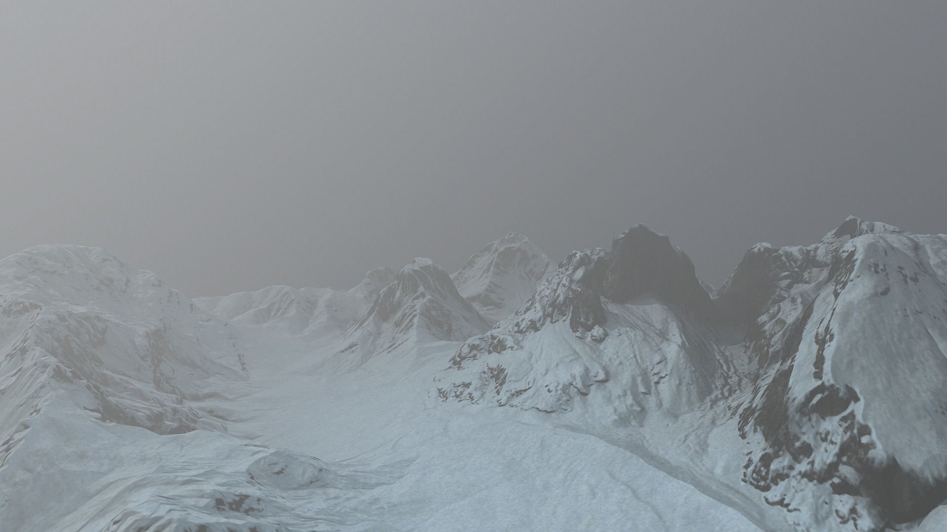 Land of the Ice and Snow Low-poly 3D model_2